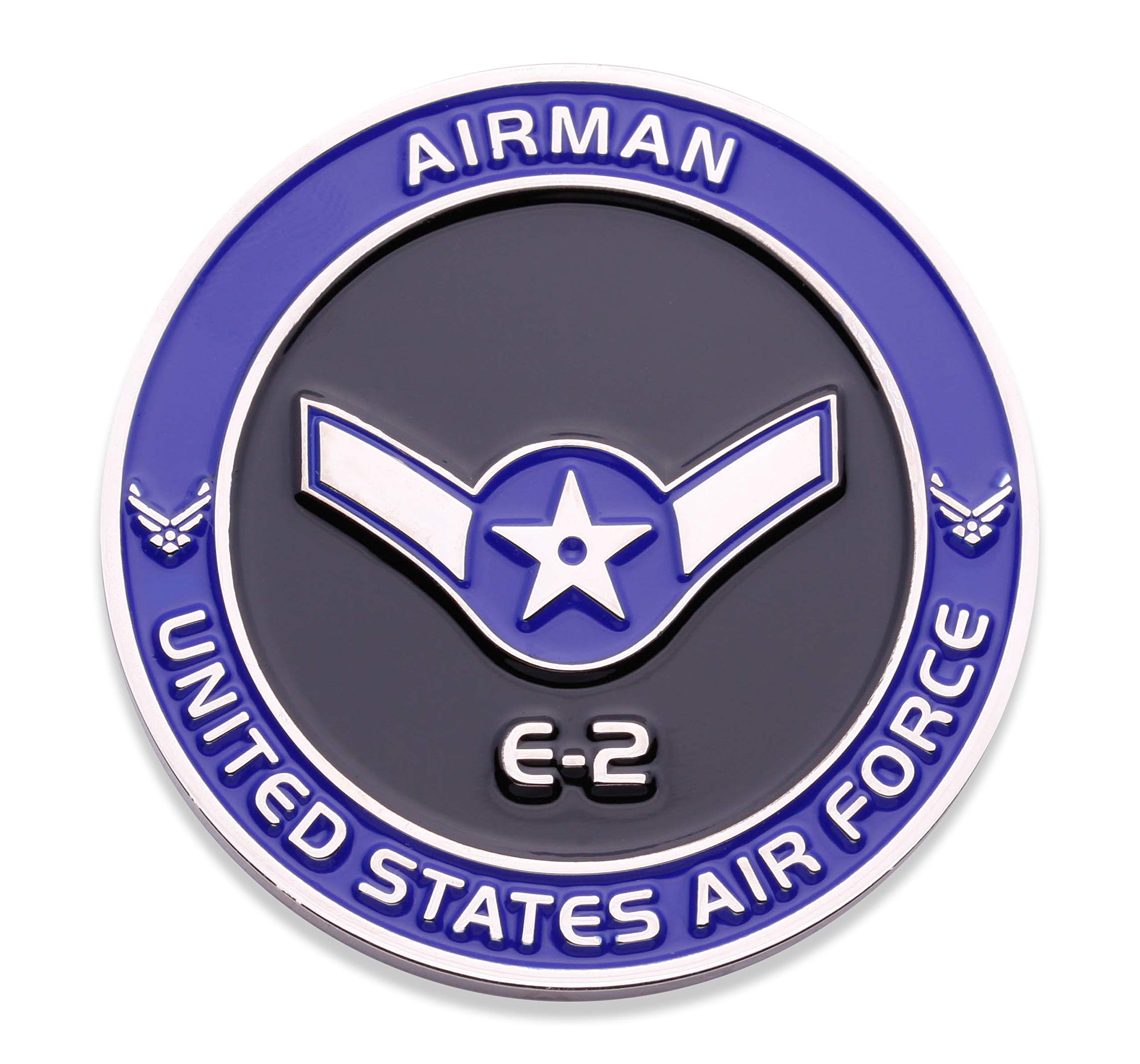 Air Force Airman E2 Challenge Coin! United States Air Force Airman Rank ...