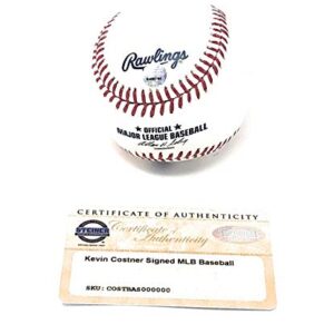 Kevin Costner Bull Durham Field Of Dreams Signed Autograph Official MLB Baseball Steiner Sports Certified