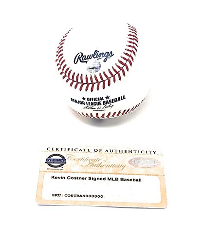 Kevin Costner Bull Durham Field Of Dreams Signed Autograph Official MLB Baseball Steiner Sports Certified