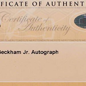 Odell Beckham Jr New York Giants Signed Autograph Authentic NFL Duke Football Inscribed Greatest Catch Ever Steiner Sports Certified