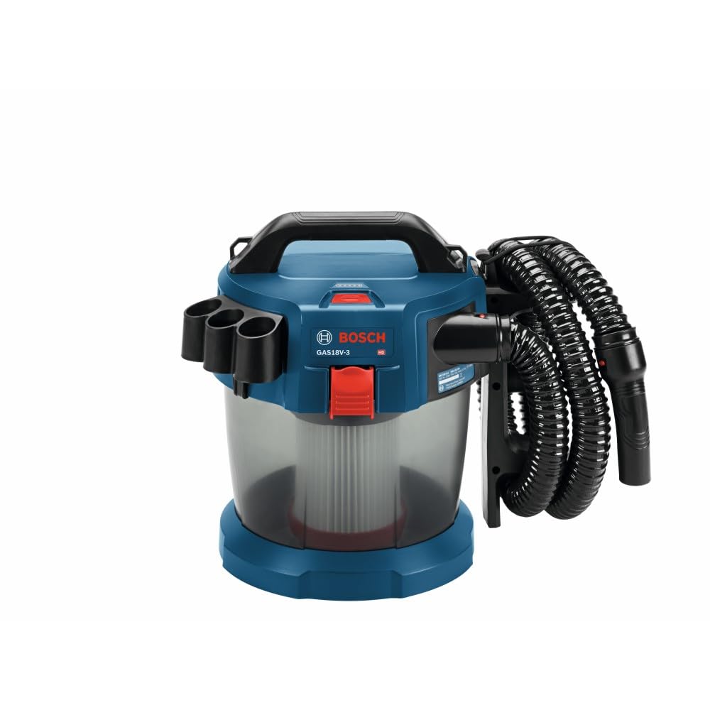 BOSCH GAS18V-3N 18V 1.6 gallon Vacuum Bare Tool , Blue