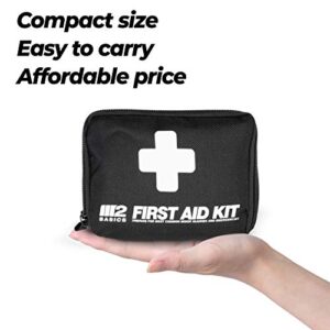 Compact 150 Piece First Aid Kit w/Carabiner, Emergency Blanket | Medical Survival Bag | Full of Supplies for Home, Office, Outdoors, Car, Camping, Travel