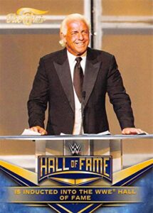 2018 topps heritage wwe ric flair hall of fame tribute part 3#28 ric flair is inducted into the wwe hall of fame wrestl