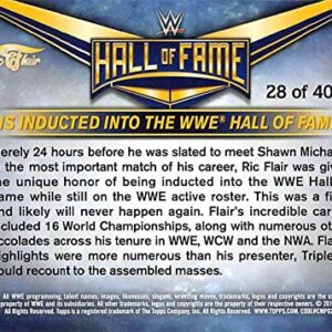 2018 Topps Heritage WWE Ric Flair Hall of Fame Tribute Part 3#28 Ric Flair Is Inducted into the WWE Hall of Fame Wrestl