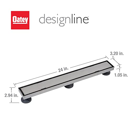 Designline 24 in. Stainless Steel Linear Shower Drain Tile-in Grate