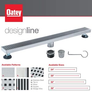 Designline 24 in. Stainless Steel Linear Shower Drain Tile-in Grate