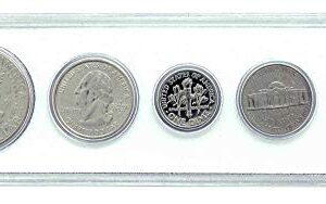 2001-5 Coin Birth Year Set in American Flag Holder Uncirculated