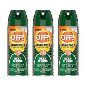 off! deep woods sportsmen insect repellent ii, 6 oz (pack of 3)