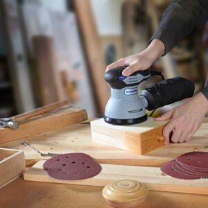 WORKPRO 80-Piece Sanding Disc Set，5-Inch 8-Hole Hook and Loop Sanding Discs, 60/80/100/120/180/240/320/400 Assorted Grits Sandpaper for Random Orbital Sander, W124097A