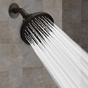 ShowerMaxx, Luxury Spa Series: Bronze Shower Head, 5 inch 6 Spray Settings Adjustable High Pressure Showerhead with 360 Degree Tilt, Experience MAXX-imum Comfort and Elegance (Oil Rubbed Bronze)