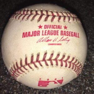 Albert Pujols Signed & Inscr Cardinals Game Used 1st HR Baseball 4/6/01 MLB HOLO - MLB Game Used Baseballs