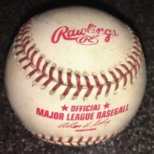 Albert Pujols Signed & Inscr Cardinals Game Used 1st HR Baseball 4/6/01 MLB HOLO - MLB Game Used Baseballs