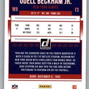 2018 Donruss Football #202 Odell Beckham Jr. New York Giants Official NFL Trading Card