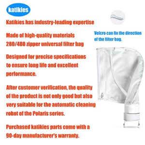 Katikies K13 k14 K16 Pool Cleaner All Purpose Bag fit TR28P/280/280 Tank Trax/480 Pool Cleaner Zippered,All Purpose (2piece)