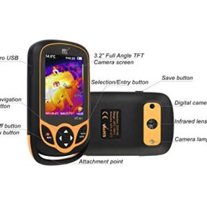 220 x 160 Thermal Imaging Camera, Pocket-Sized Infrared Camera with Real-Time Thermal Image, Mini IR Thermal Imager, Hti-Xintai HT-A1