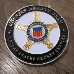 United States Secret Service Counter Assault Team USSS Challenge Coin Measures 2 1/4"