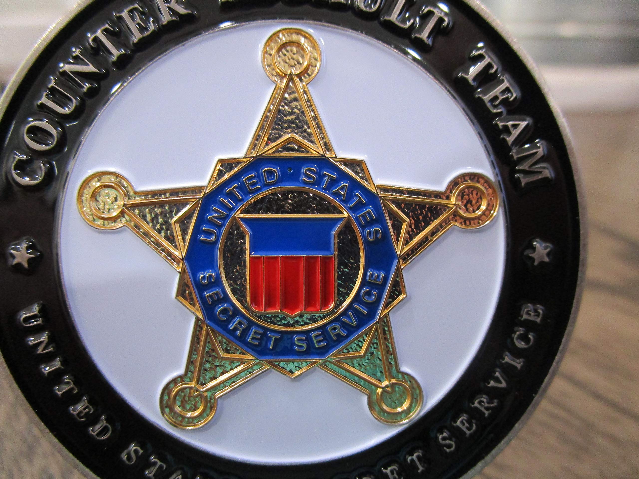 United States Secret Service Counter Assault Team USSS Challenge Coin Measures 2 1/4"