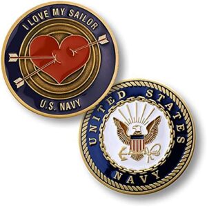 u.s. navy i love my sailor challenge coin