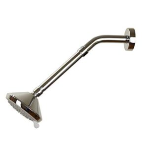 Shower Arm Extension, Shower Head Extender Water Outlet Lowers Existing Shower Head, Chrome Finish Made of Solid Metal by Purelux