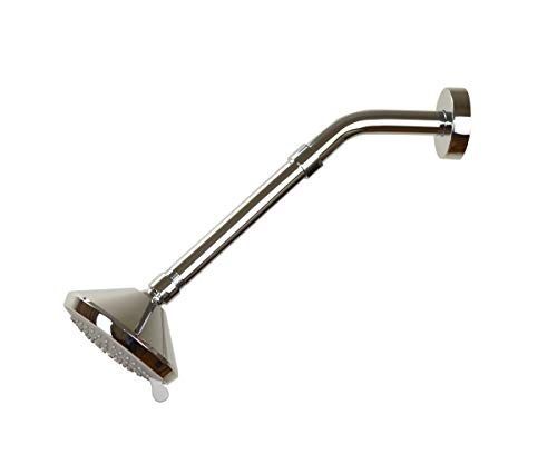 Shower Arm Extension, Shower Head Extender Water Outlet Lowers Existing Shower Head, Chrome Finish Made of Solid Metal by Purelux