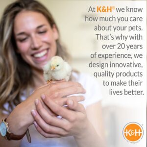 K&H Pet Products Thermo Chicken Brooder, Brooder Heater for Chicks, Chick Brooder Plate, Safe Alternative to Heat Lamp for Chickens - Gray/Orange Small 8 X 13.5 X 8 Inches