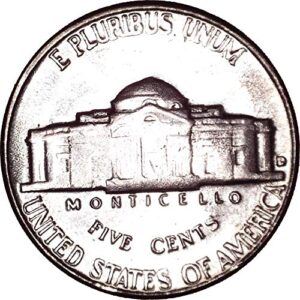 1962 D Jefferson Nickel 5C Brilliant Uncirculated