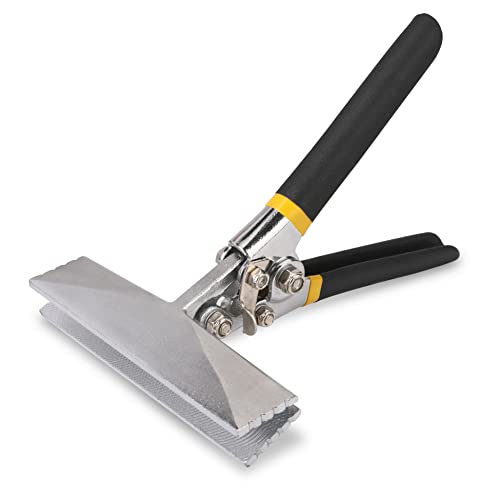 HURRICANE Sheet Metal Hand Seamer, 6 Inch Straight Jaw Sheet Bender Tools for Flattening Metal,Double Dipped Cushion Handle