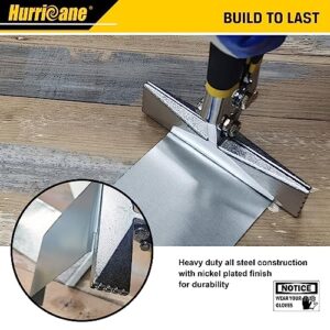 HURRICANE Sheet Metal Hand Seamer, 6 Inch Straight Jaw Sheet Bender Tools for Flattening Metal,Double Dipped Cushion Handle