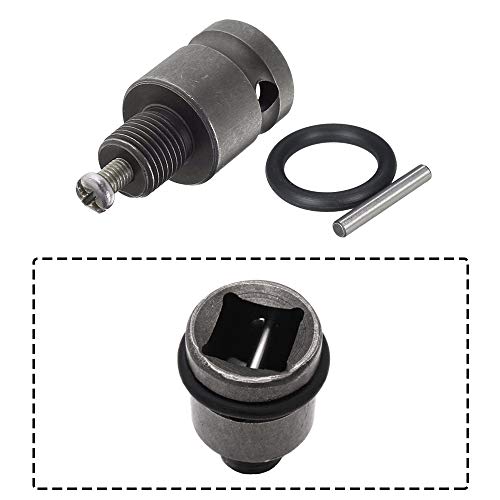 Bestgle 2-13mm Capacity Mount 1/2-20UNF Keyless Drill Chuck Quick Change Conversion Adapter with 1/2 Inch Socket Square Female Adapter