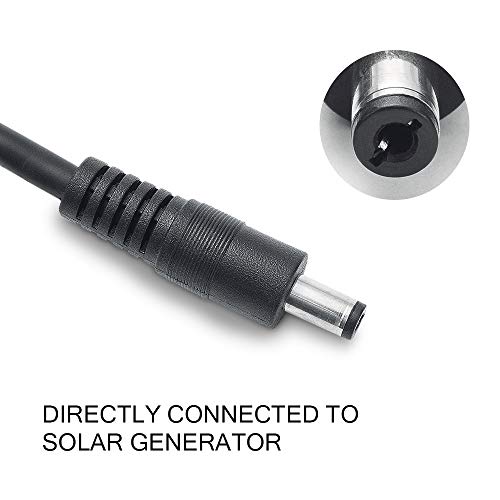 WOLFWILL Solar Panel Adapter Cable to DC 5.5mm x 2.1mm - Universal Charge Adapter Connector for All Power Solar Panel and Portable Solar Generator Inverter