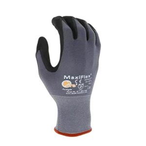 Maxiflex ATG 34-874/XXL Ultimate - Nylon, Micro-Foam Nitrile Grip Gloves - Black/Gray - XX-Large - 3 Pair Per Pack