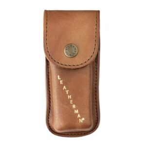 leatherman, heritage leather snap sheath for multi-tools, brown, medium