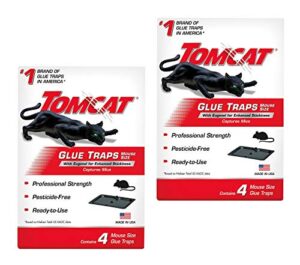 tomcat mouse glue trap w/eugenol - 8 pack