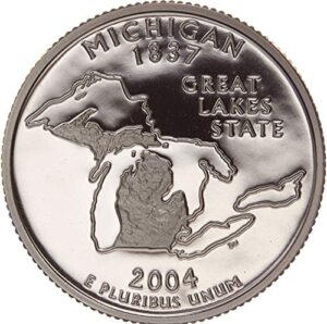 2004 s michigan state clad proof quarter pf1