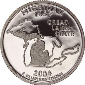 2004 S Michigan State Clad Proof Quarter PF1