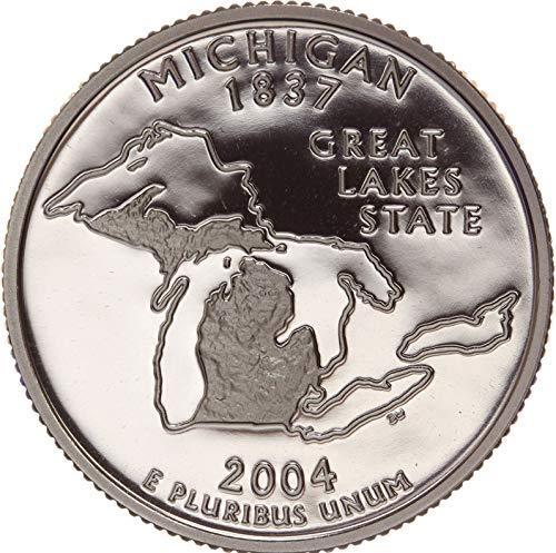 2004 S Michigan State Clad Proof Quarter PF1