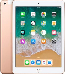 early 2018 apple ipad (9,7-inch, 32gb, wi-fi + cellular) gold (renewed)