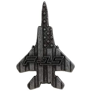 F-15 Eagle Military Aircraft Shaped Challenge Coin