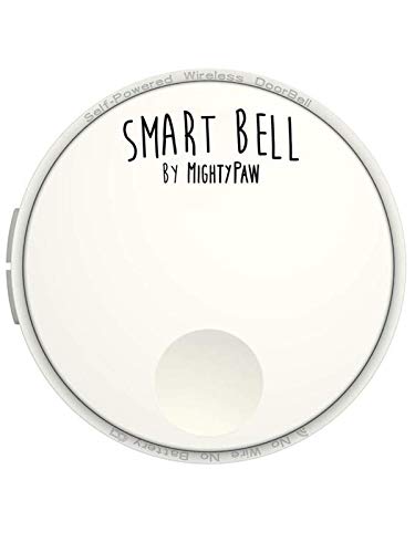 Mighty Paw Smart Bell 2.0 - Extra Receiver Add-On - Enhances Your Set - Dog Doorbell Potty Training - Smart Dog Door Bell - Pet Bell Training - Adjustable Volume Levels (White - Receiver Only)