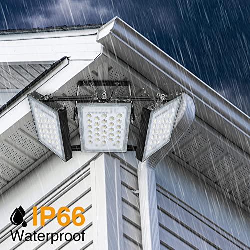 STASUN LED Flood Light Outdoor, 150W 13500lm Outdoor Lighting, 6000K Daylight White, IP66 Waterproof Outside Floodlight Exterior Security Light with 3 Adjustable Heads for Yard, Street, Parking Lot