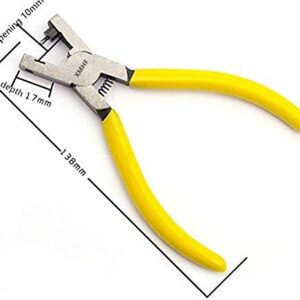 XMHF 2mm Round Hole Punch Pliers for Sheet Metal Yellow