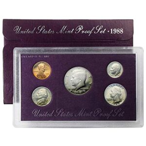 1988 various mint marks proof set uncirculated coin set
