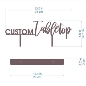 Your Custom Text Here Tabletop Sign Hashtag Personalized Wedding Calligraphy Laser Cut Acrylic Freestanding Sweetheart Table Decorations Desert Sign Party Welcome Wood Tag Home Decor Guestbook Signage