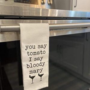 You Say Tomato I Say Bloody Mary Tea Towel