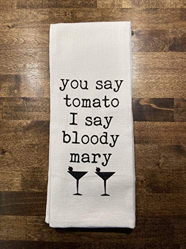 You Say Tomato I Say Bloody Mary Tea Towel