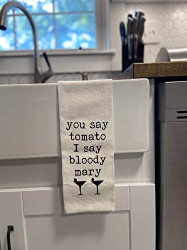 You Say Tomato I Say Bloody Mary Tea Towel