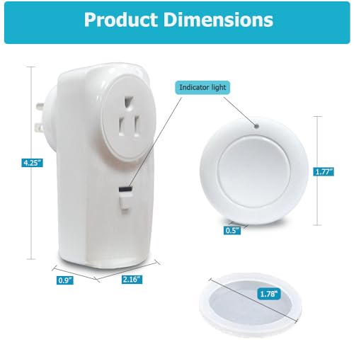 Disposal Sink Top Switch, Garbage Disposal Wireless Switch - Remote control-No Drilling on Sink Top - No Wiring-Stick On Sink Top/Counter Top for Waste Disposer