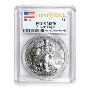 2014 american silver eagle first strike $1 ms-70 pcgs