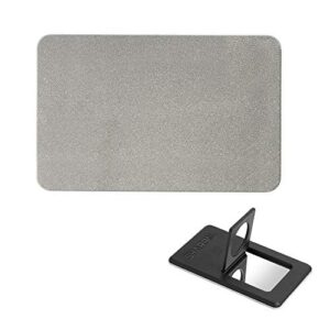sharpal 114n credit card size diamond sharpening stone, pocket diamond knife and tool sharpener (fine 600 grit)
