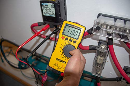 Sperry Instruments DM6850T Digital Multimeter, Thin, TRMS, Bluetooth, Autoranging, 600 V AC/DC, 10A Current, Con﻿Tinuity, Resistance, Capacitance, Frequency, Temperature